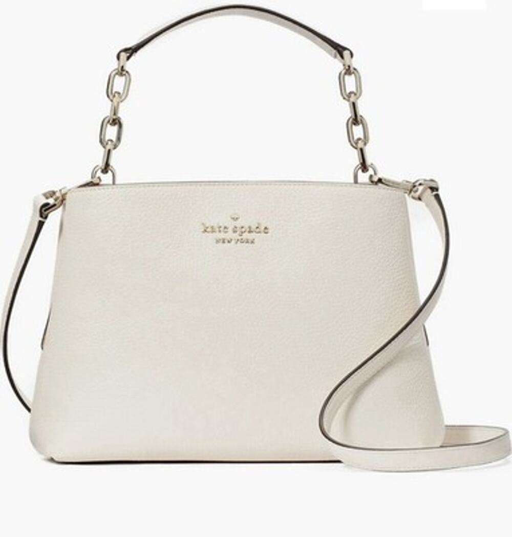 NWT Kate Spade Aubrey Convertible Top Handle Bag Crossbody Purse Parchment
